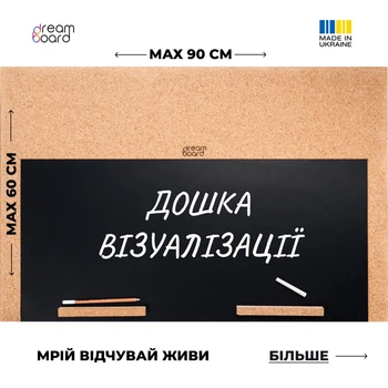 Мудборд Доска визуализации Dream Board размер L многофункциональная