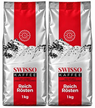 Набір кави в зернах Swisso Reich Rоsten 100% Arabica 2×1 кг