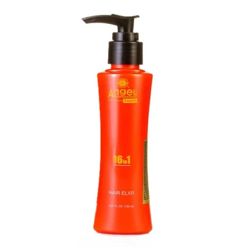 Angel Expert Незмивний крем для волосся 16 в 1 з дозатором Hair Elxr для захисту і блиску волосся, для відновлення і легкого розчісування 150ml