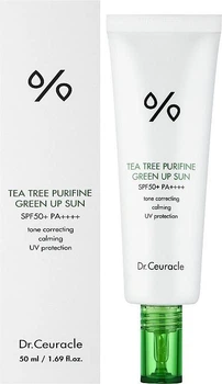 Солнцезащитный крем Dr.Ceuracle Tea Tree Purifine Green Up Sun SPF 50+ PA++++ 50 ml