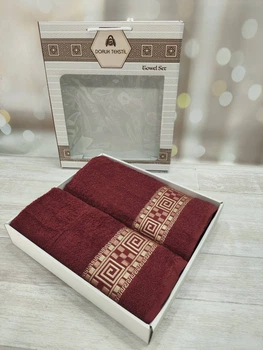 Подарочный набор махровых полотенец Doruk Tekstil (31)