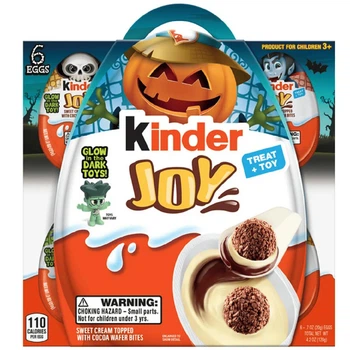 Набор шоколадных яиц Kinder Joy Halloween Eggs 6шт х 20г
