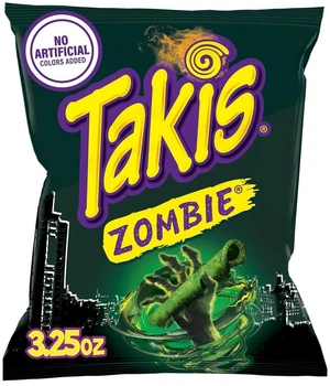 Острые кукурузные чипсы Takis Zombie Rolled Tortilla Chips 92.1г