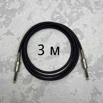 Інструментальний кабель Jack 6.3 (1/4) прямий-прямий 3 метри (з пружиною)