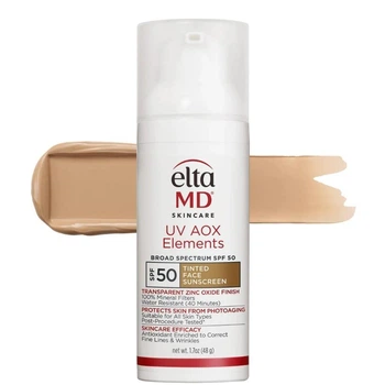 Минеральный солнцезащитный крем для лица EltaMD UV AOX Elements Broad Spectrum SPF 50 тонированный 48 г (0908)