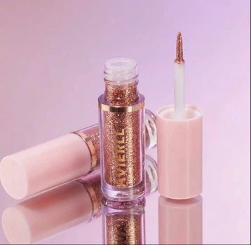 Рідка глітерна підводка AVIERLL Liquid Eyeliner 4-в-1: водостійке сяйво для очей, губ та тіла | Золотистий колір