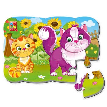 Пазли магнітні Vladi Toys "Котики" 12 елементів VT3205-73