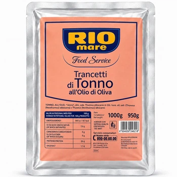 Тунец в Оливковом Масле Rio mare Trancetti di Tonno all`Olio di Oliva 1 кг
