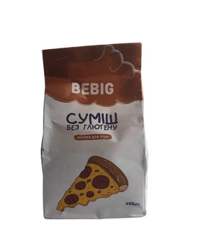 Смесь без глютена Основа для пиццы Bebig 450 г