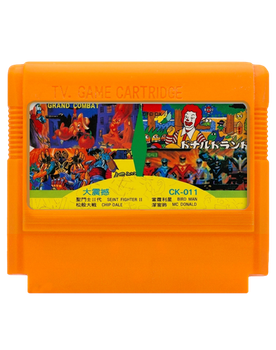 Збірник Ігор RMC Famicom Dendy 4 in 1 CK-011 Donald Land, Saint Seiya: Ougon Densetsu, Chip Dale 1, Sentai Jetman 90х TV Game Англійська Версія Тільки Картридж Б/У