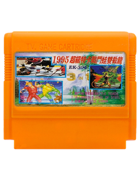 Збірник Ігор RMC Famicom Dendy 3 in 1 EK-304 Blades of Steel, Castlevania, Battletoads & Double Dragon 90х TV Game Англійська Версія Тільки Картридж Б/У