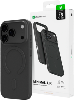 Etui AMAZINGTHING Minimal Air na iPhone 18 Pro Max Black (4896238101628)