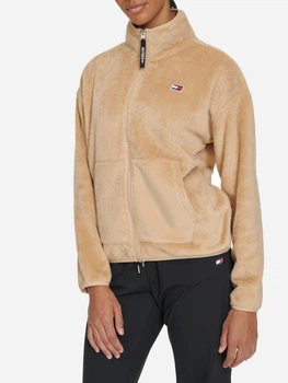 Толстовка на молнии утепленная без капюшона женская Tommy Hilfiger 128247266 L Бежевая (1159863933)
