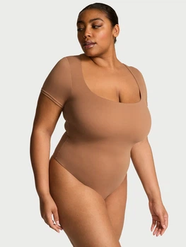 Боди-футболка женская Victoria's Secret 936599698 2XL Коричневая (1161914438)