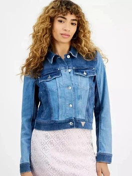 Джинсовая куртка женская Guess 813222556 XL Синий/Голубой (1162665213)