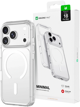 Etui AMAZINGTHING Minimal Drop Proof MagSafe do iPhone 18 Pro Transparent (4896238101505)
