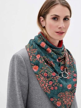Теплий шарф Mу Scarf 3д квітка
