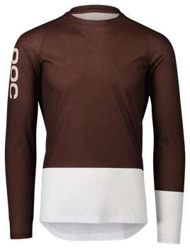 Джерсі чоловіче з довгим рукавом POC MTB Pure LS Jersey, Axinite Brown/Hydrogen White (S)
