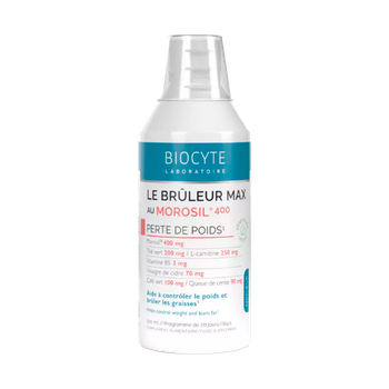 Диетическая добавка в форме раствора Biocyte LE BRULEUR MAX AU MOROSIL контролирует вес и сжигает жир 500 мл