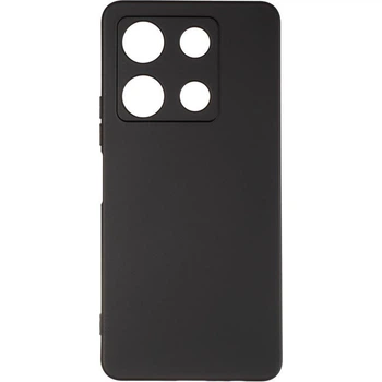 Чехол Silicone Case для Infinix Note 30 Pro (X678B) бампер с микрофиброй черный