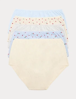 Набор трусиков Marks&Spencer модель Full briefs высокая посадка 5 шт 16(44) soft blue 0274