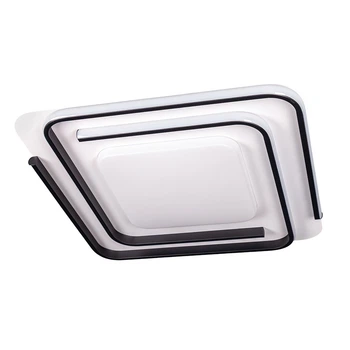 Потолочная декоративная светодиодная LED люстра 72 W Черная (25985)