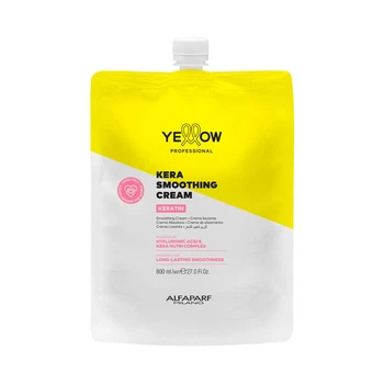 Крем для кератинового випрямлення волосся Kera Smoothing Cream Keratin Yellow 800 г