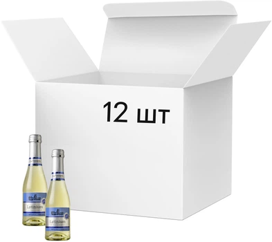 Упаковка винного напою Latinium Sparkling білий напівсолодкий 8.5% 0.2 л х 12 шт (4003301081545)