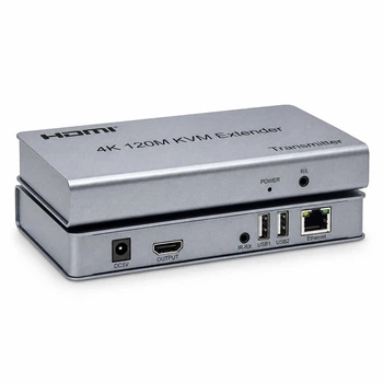 HDMI удлинитель по витой паре Cat5e/Cat6 до 120 м, 4K, KVM (USB клавиатура и мышь), комплект TX/RX Schöff (ST-SE014)