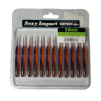 Силікон Keitech Sexy Impact 2.8" PAL#09 Violet Fire (12 шт/уп),1551.11.07