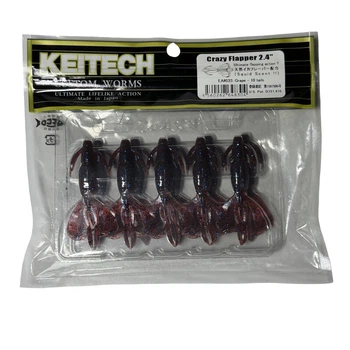 Силікон Keitech Crazy Flapper 2.4" EA#03 Grape (10 шт/уп),1551.14.34
