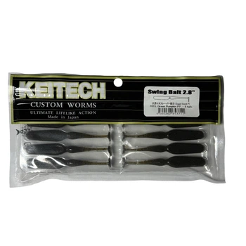 Силікон Keitech Swing Bait 2.8" #101 Green Pumpkin PP. (8 шт/уп),1551.14.78