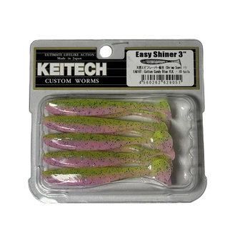 Силікон Keitech Easy Shiner 3" EA#16 cotton candy blue f (10 шт/уп),1551.11.61