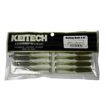 Силікон Keitech Swing Bait 2.8" #401 Green PumpkinPP.Chart (8 шт/уп),1551.14.84
