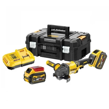 Акумуляторна кутова шліфмашина DeWalt DCG418T2, 2x2.0 Аh, з/п, в кейсі