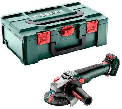 Акумуляторна болгарка Metabo WVB 18 LT BL 11-125 Quick, каркас в MetaBOX 165 L