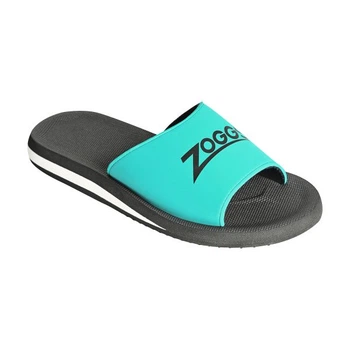 Тапочки для басейну Zoggs Slide чорно-бірюзові 45 (466004.AQ.45)