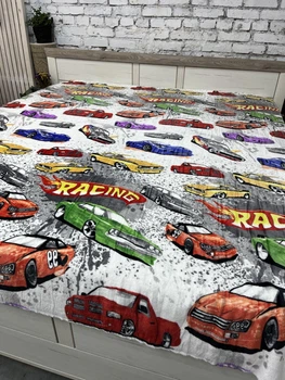 Плед велсофт дитячий 150х200 Тачки Hot Wheels Хотвілс