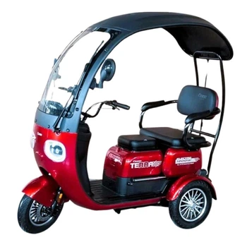 Електричний трицикл Corso «Terra» TR-932168 (1) двигун 1200W, акумулятор LMFP 72V/24Ah, колеса 300-10, в коробці - Червоний
