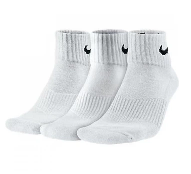 Спортивные Носки Nike 3PPK Cushion Quarter(SX7667-100) XL Білий