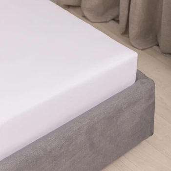 Простынь 160х200 ранфорс на резинке prostyradlo_ranfors-160200r-white