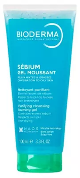 Очищающий гель Bioderma Sebium purifying cleansing foaming gel 200 мл