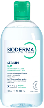 Мицеллярный лосьон Bioderma Sebium H2O Micellaire Solution 500ml