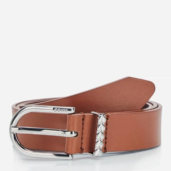 Ремінь жіночий з натуральної шкіри Hugo Boss 727689573 28 (91 см) Коричневий (1160232547)