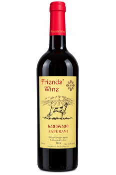 Вино Friends' wine - Сапераві, червоне, сухе, 0,75