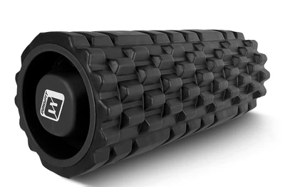 Ролик для масажу EasyFit EVA чорний 33×14 см для масажу спини йоги та реабілітації (EF-2020a-BK)