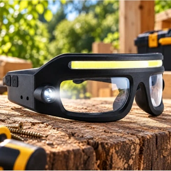 Захисні окуляри LED COB BL HP 2608 led з підсвіткою для ремонту (140214)