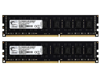 Оперативная память G.Skill DDR3 (2X4GB) 1333Mhz CL9 F3-10600CL9D-8GBNT Б/У
