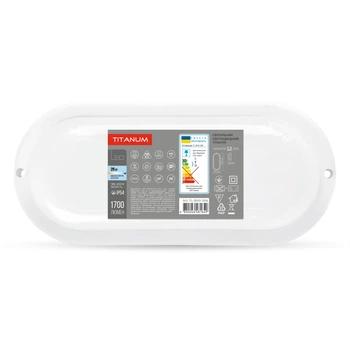 LED світильник вологозахищений овальний TITANUM 20W 6500K TL-BHO-206 TITANUM (26597-000)