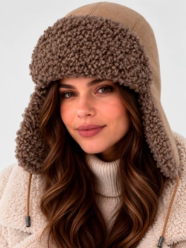 Шапка жіноча VILSS Inverno Cashmere Ram VLU-2502-39-20 55-58 Горіховий/Моко